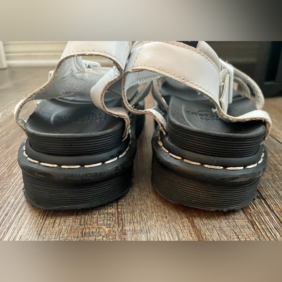 Doc Martens Sandals Blaire Women’s Size 6 Platform White Leather Gladiator - Picture 5 of 16